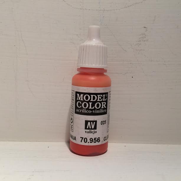 Model Color Acrylic Clear Orange 025