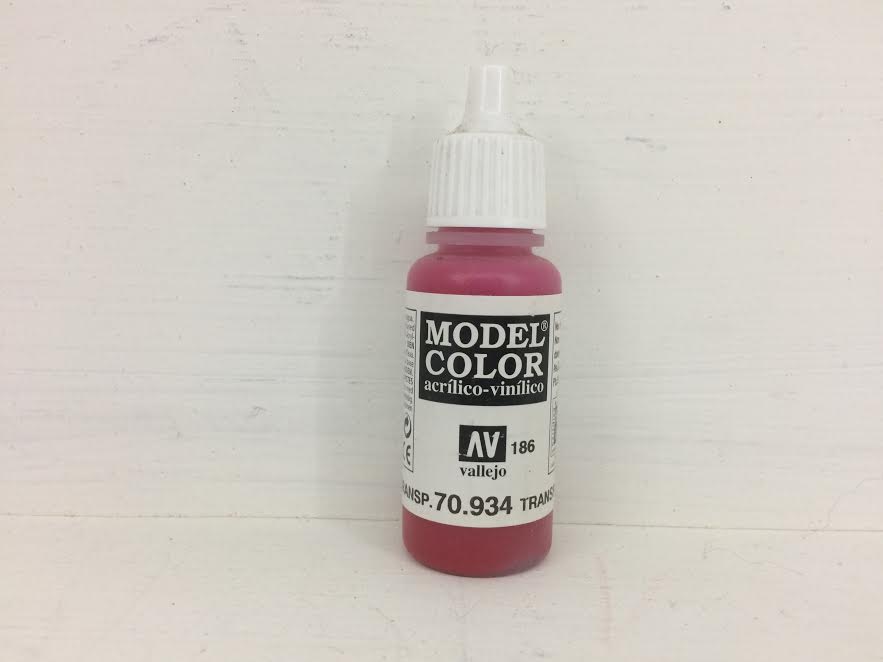 Model Color Acrylic Transparent Red 186
