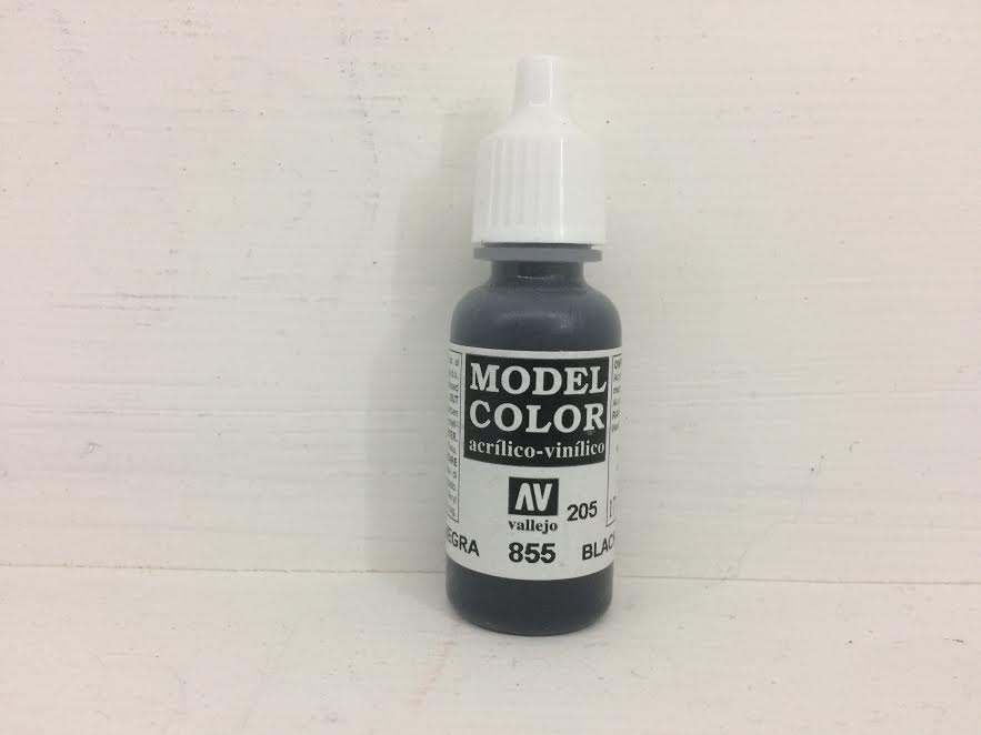 Model Color Acrylic Black Glaze 205