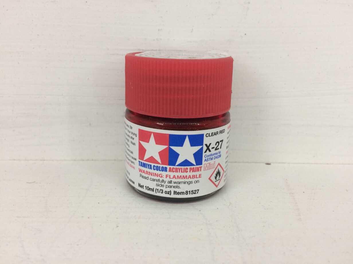 Tamiya Color Acrylic Clear Red X-27