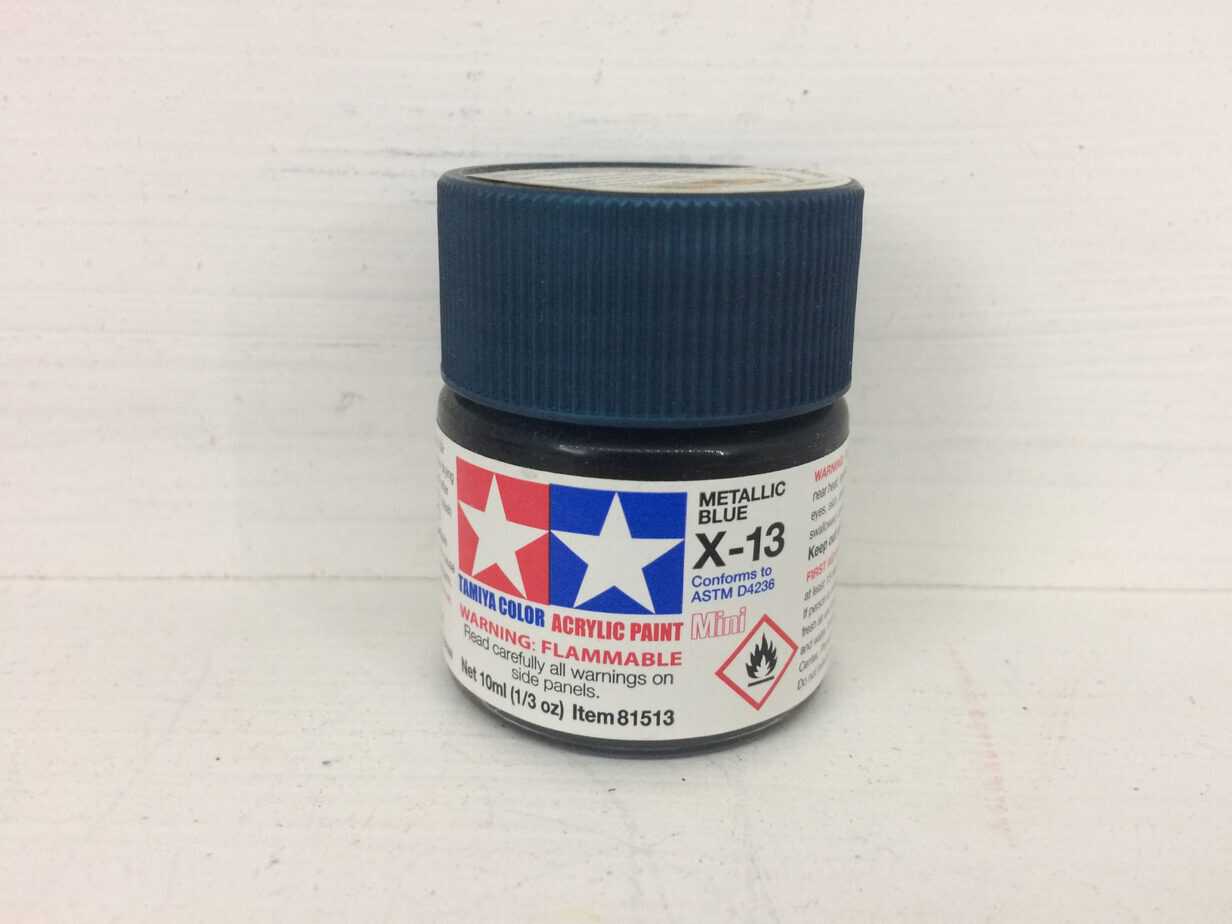 Tamiya Color Acrylic Metallic Blue X-13