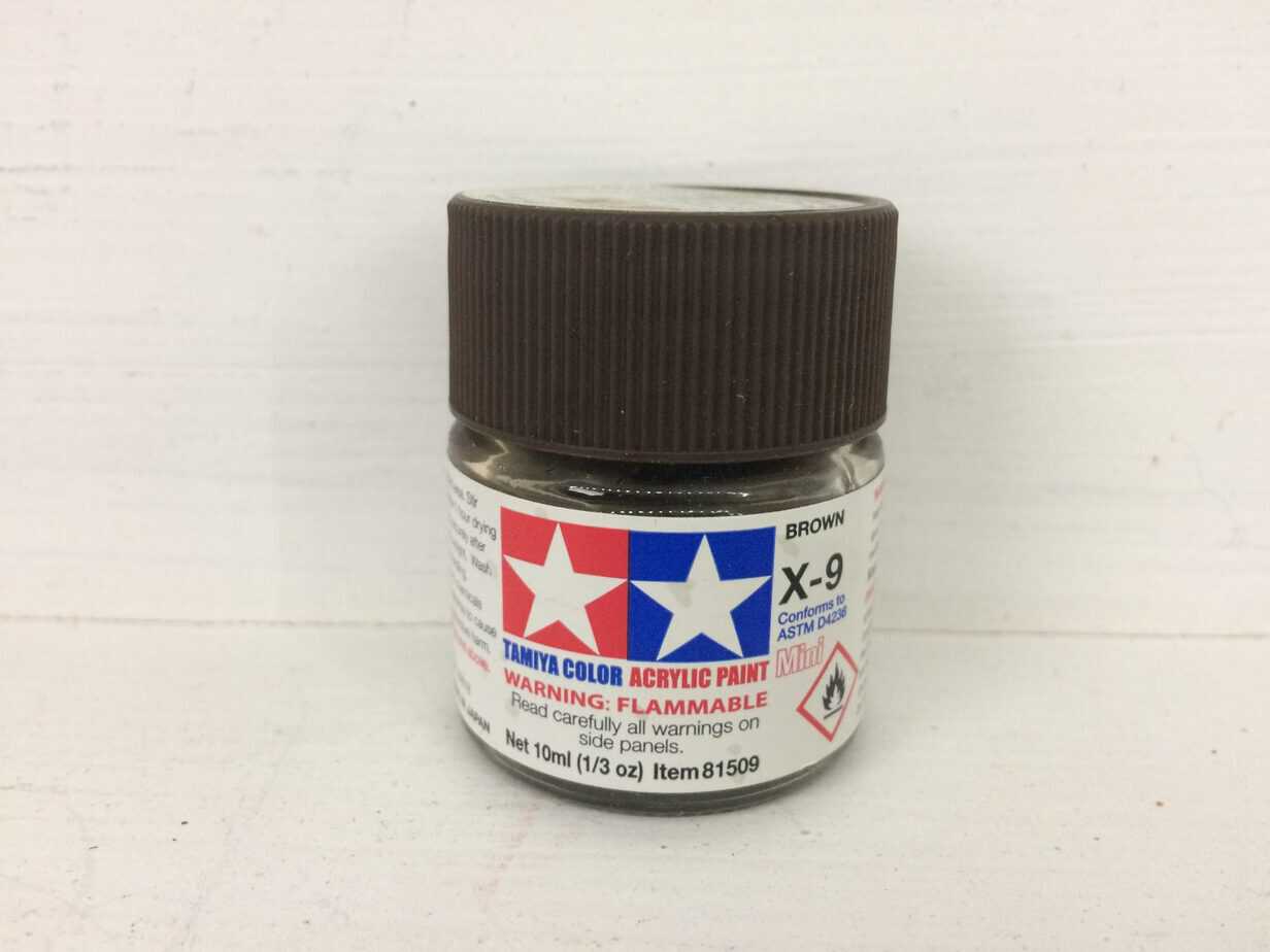 Tamiya Color Acrylic Brown X-9