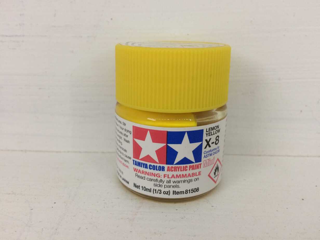 Tamiya Color Acrylic Lemon Yellow X-8