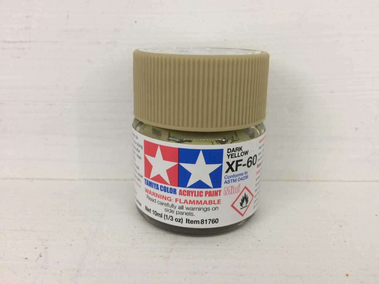 Tamiya Color Acrylic Dark Yellow XF-60