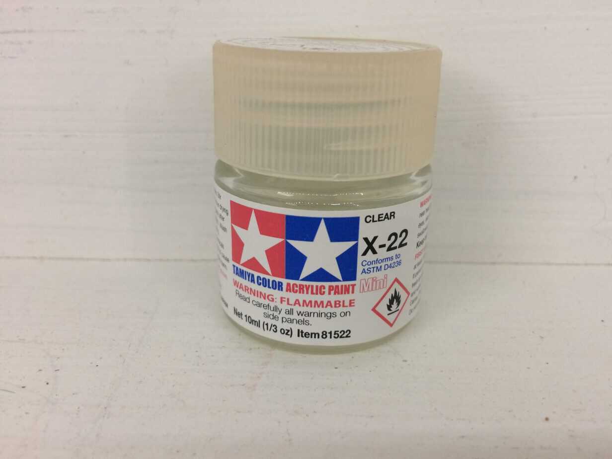 Tamiya Color Acrylic Clear X-22