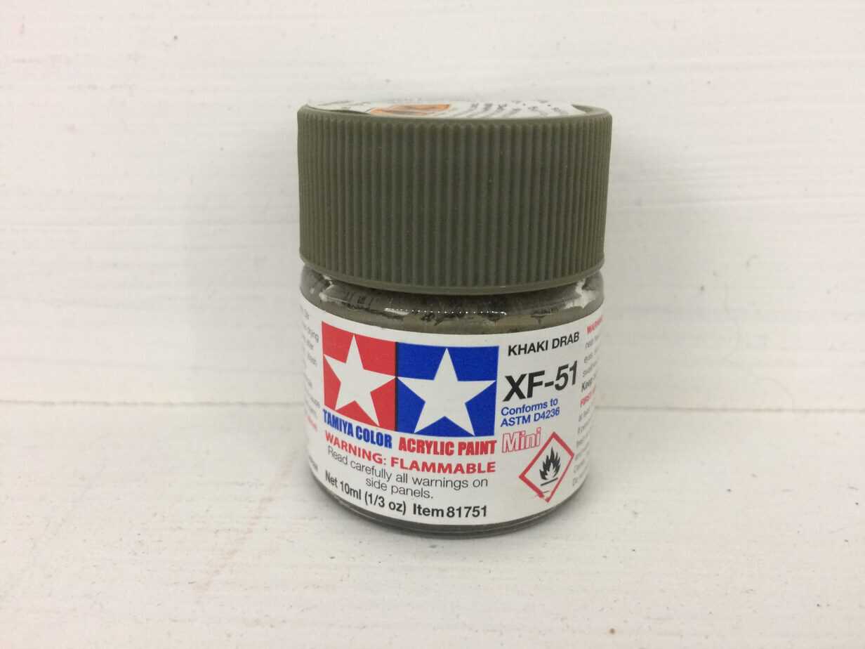 Tamiya Color Acrylic Khaki Drab XF-51