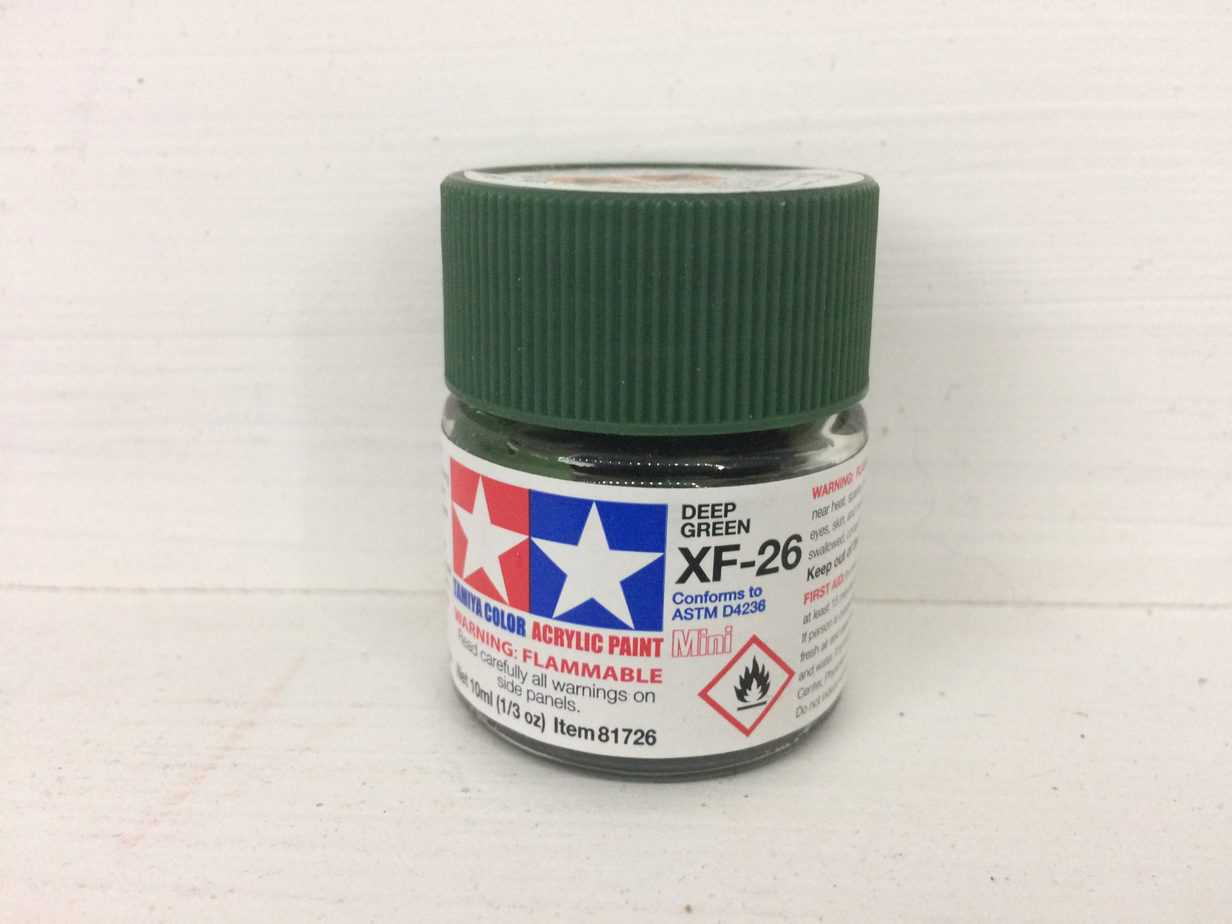 Tamiya Color Acrylic Deep Green XF-26