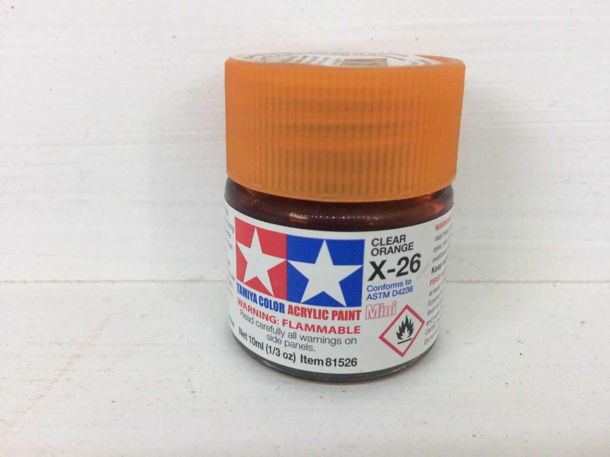 Tamiya Color Acrylic Clear Orange X-26