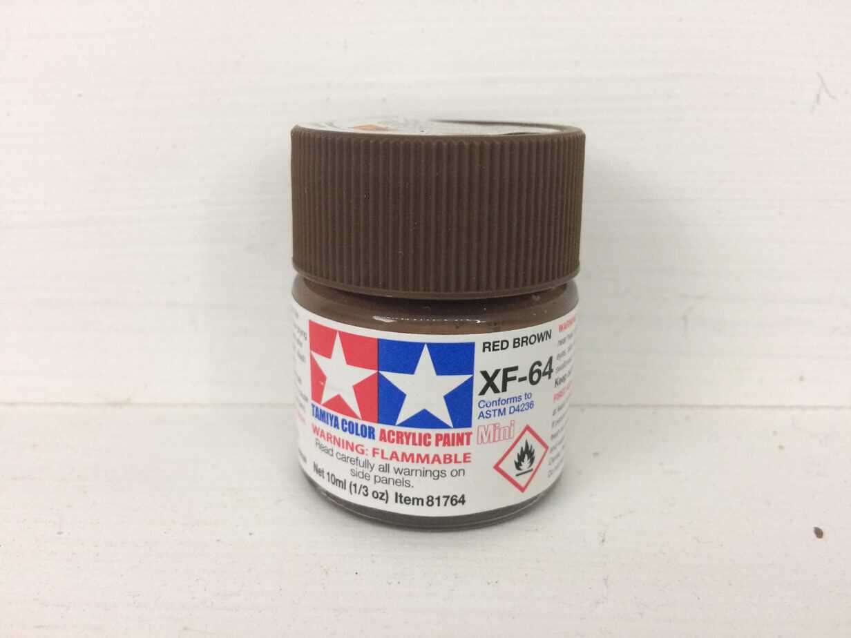 Tamiya Color Acrylic Red Brown XF-64