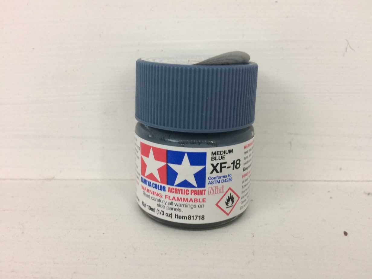 Tamiya Color Acrylic Medium Blue XF-18