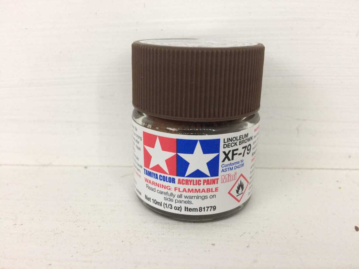 Tamiya Color Acrylic Linoleum Deck Brown XF-79
