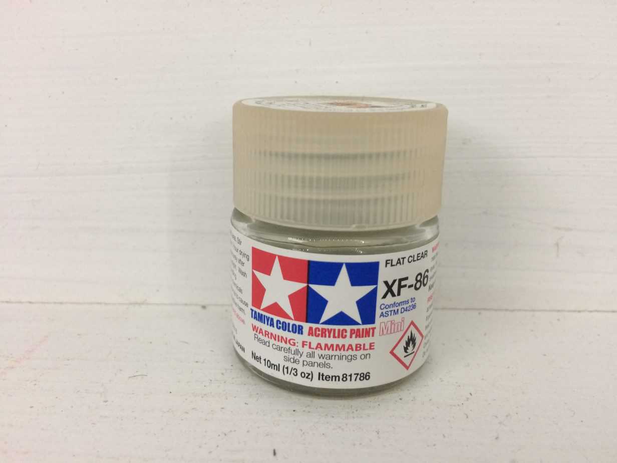 Tamiya Color Acrylic Flat Clear XF-86