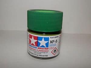 Tamiya Color Acrylic Flat Green XF-5
