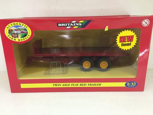 Britains Twin Axle Flat Bed Trailer