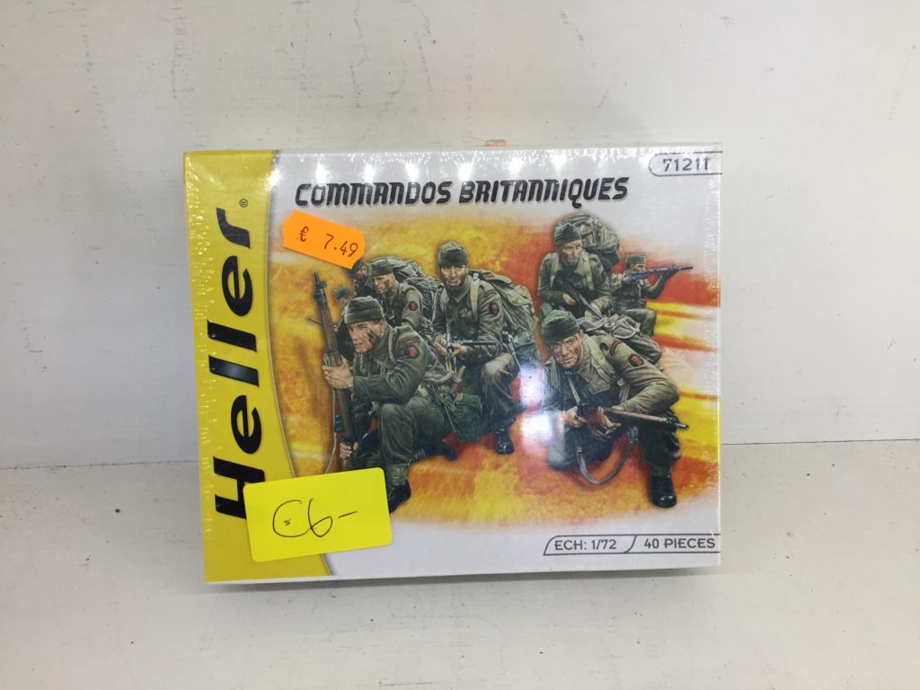 Maquette Heller Commandos Britanniques - 40 Figurines 1:72 - Débarquement Normandie - à Peindre