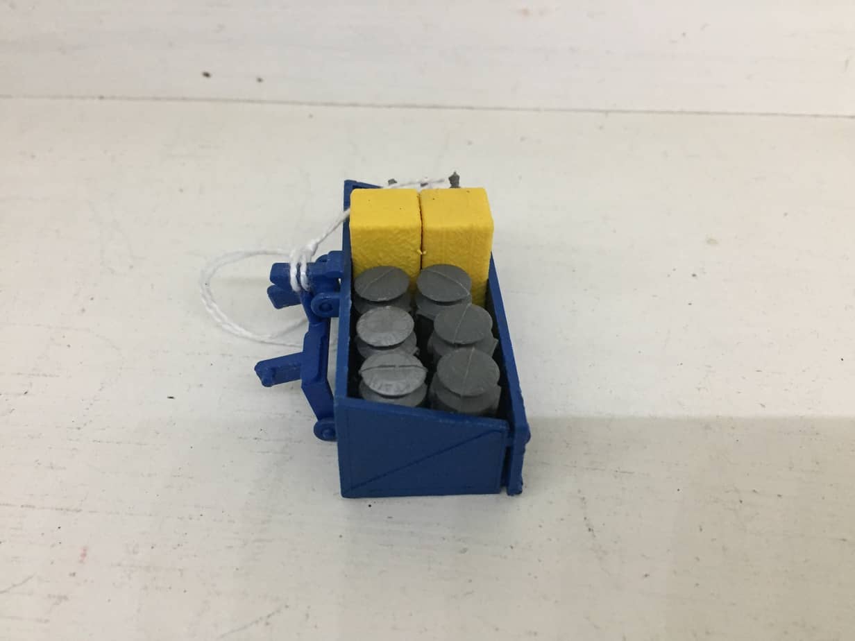 Vintage Britains Transport Box With Milk Churns and Bales
