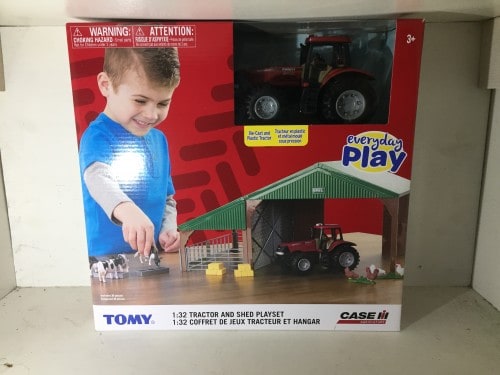 Tomy Case Tractor and Shed Playset
