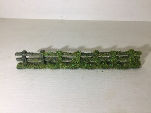 Javis Rough Weathered Fencing With Foliage