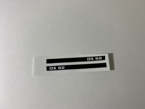 DX 92 Decal Pair