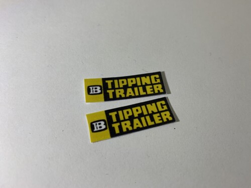Britains Tipping Trailer Decal Pair