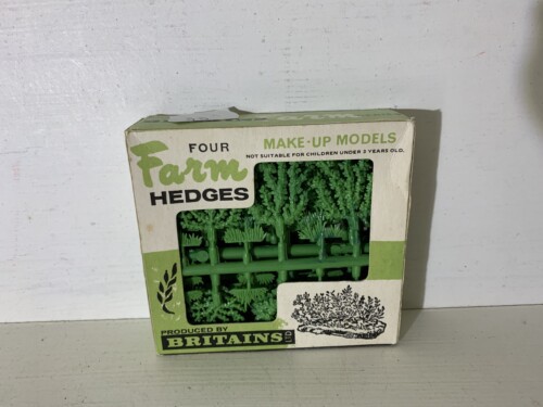 Vintage Britains Four Farm Hedges - Make Up Models