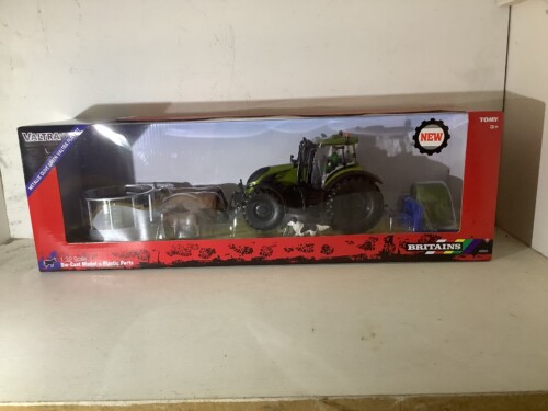 Britains Metallic Olive Green Valtra Playset