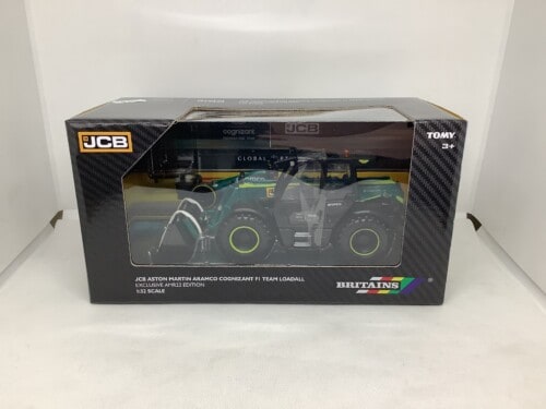 Britains JCB Aston Martin Aramco Cognizant F1 Team Loadall