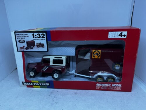 Britains Land Rover and Double Horsebox With Horse