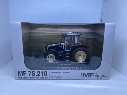 universal hobbies massey ferguson 7s. 210 matt black edition with gold rims
